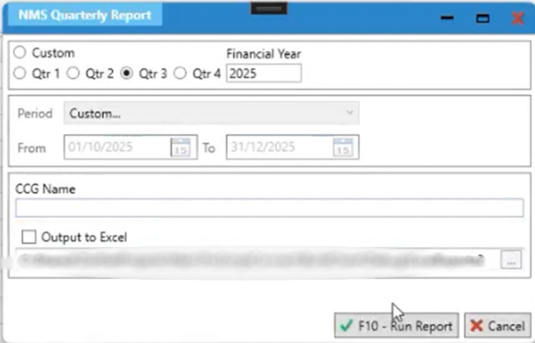 NMS Quarterly Report
